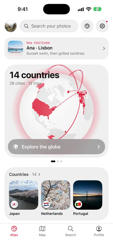 The Atlas tab in Board.
