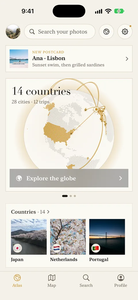 The Atlas tab in Editorial.