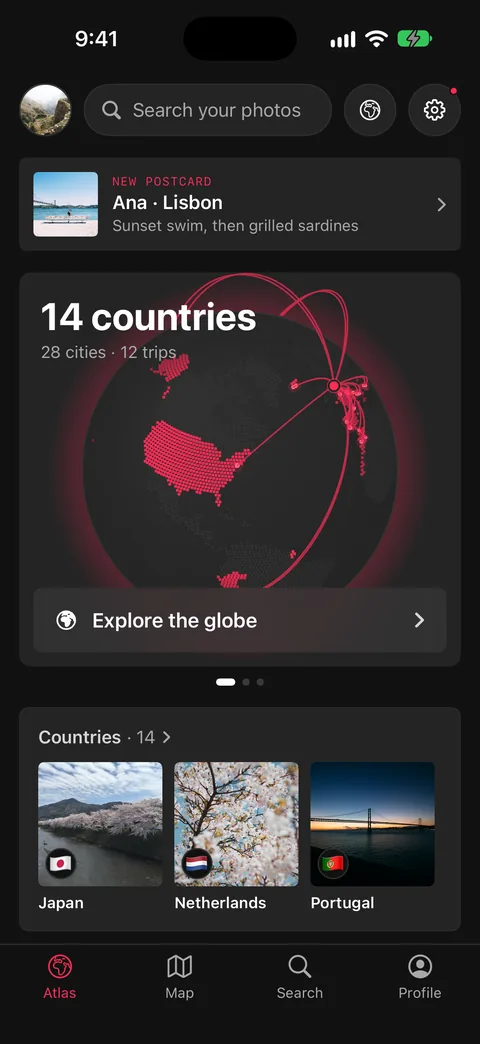 The Atlas tab in Loop.
